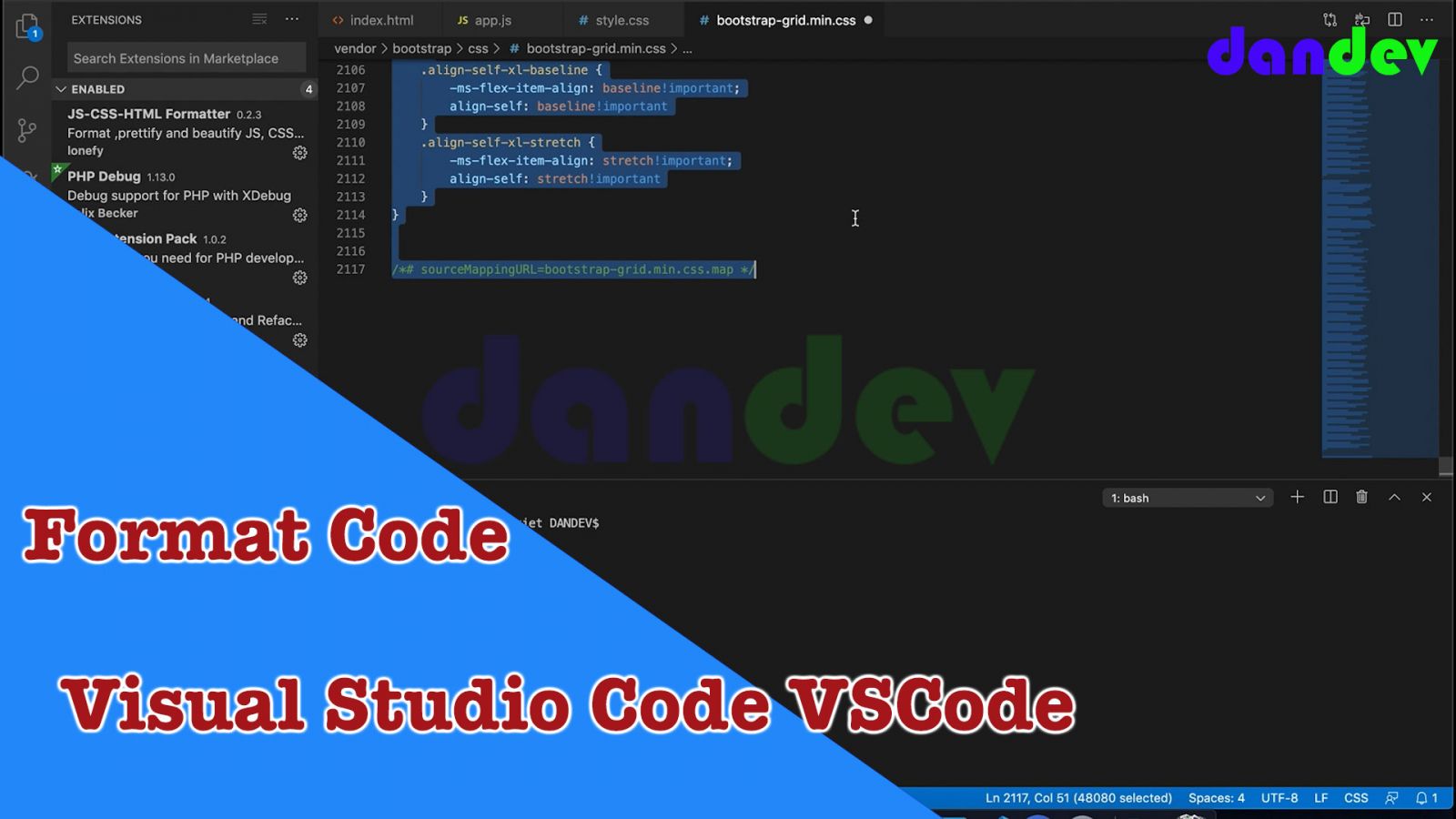 visual studio format code shortcut