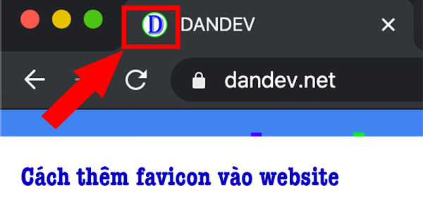 Thêm favicon vào website không cần thêm code