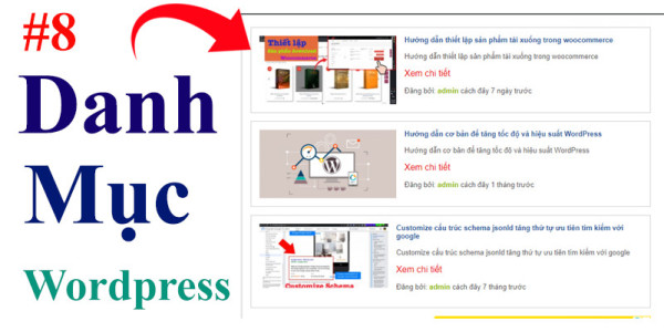 Danh mục trong wordpress
