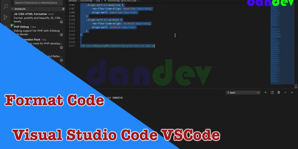 Làm thế nào để format code trong Visual Studio Code (VSCode)