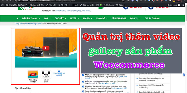 Hướng dẫn quản trị thêm video vào gallery sản phẩm