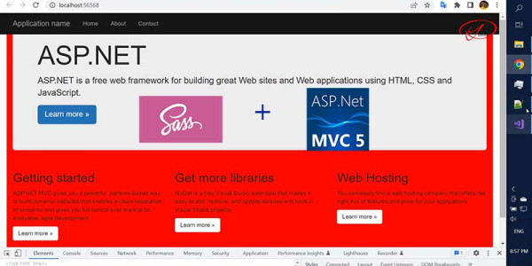 Sử dụng scss trong asp.net mvc