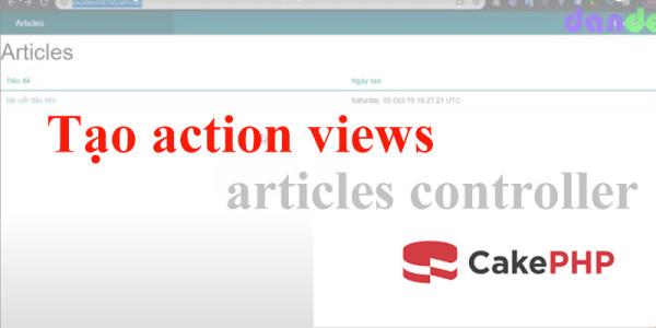 Tạo action view trong ArticlesController
