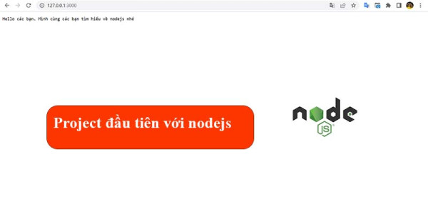 Tạo project đầu tiên với Nodejs