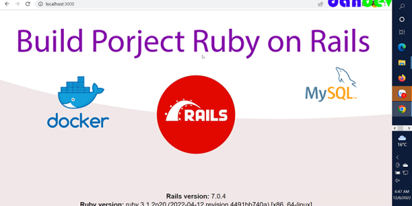 Tạo project ruby on rails mysql với docker